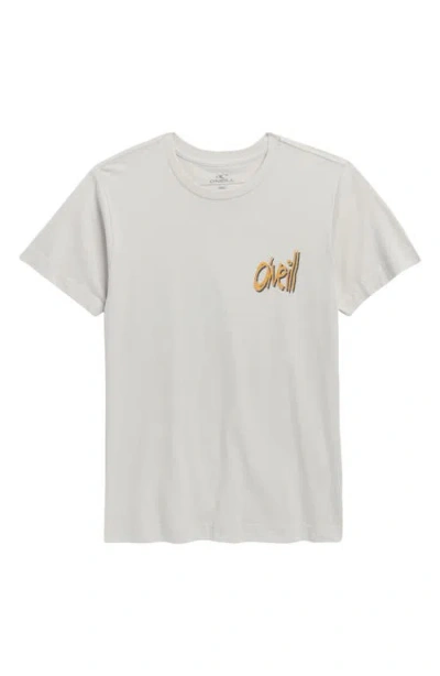 O'neill Kids' Bomb It Cotton Graphic T-shirt In Gray