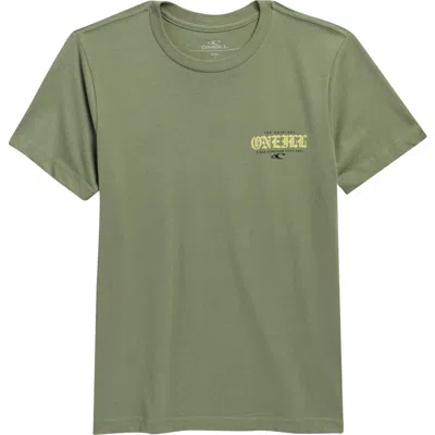 O'neill Kids' Boy's Isolate Cotton T-shirt In Animal Print