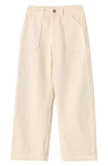 O'neill Kids' Chandler Wide Leg Carpenter Pants In Neutral