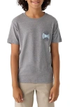 O'neill Kids' Coin Flip Graphic T-shirt In Heather Grey