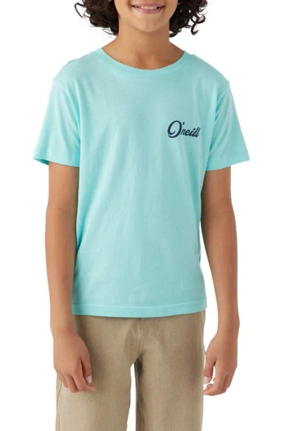 O'neill Kids' Combo Graphic T-shirt In Turquoise