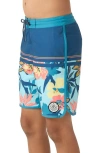 O'neill Kids' Cruzer Scallop Board Shorts In Indigo