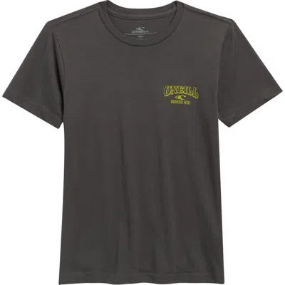 O'neill Kids' Daily Driver Cotton Graphic T-shirt In Brown
