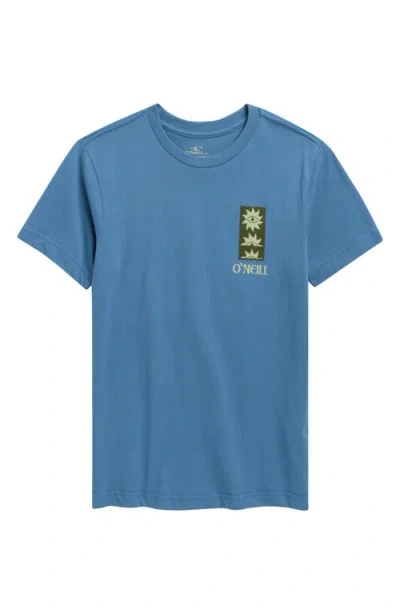 O'neill Kids' Elsinore Cotton Graphic T-shirt In Blue