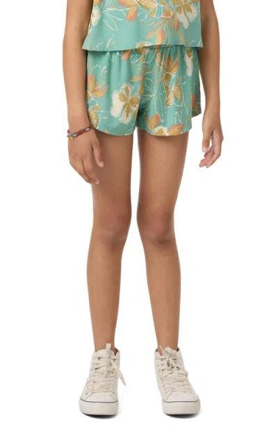 O'neill Kids' Gabi Tiki Floral Shorts In Green