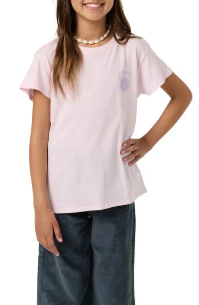 O'neill Kids' Heritage Daisy Oversize Graphic T-shirt In Pink