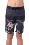 O'neill Kids' Hyperfreak Heat Block Swim Trunks In Blue