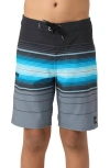 O'neill Kids' Hyperfreak Heat Block Swim Trunks In Gray