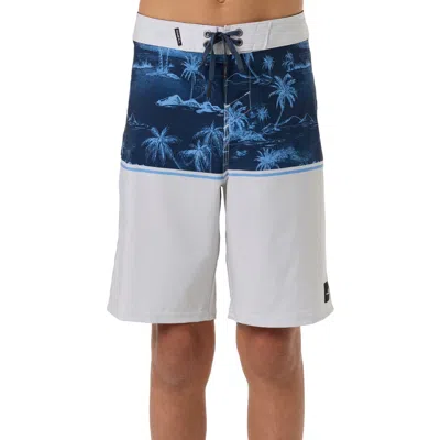 O'neill Kids' Hyperfreak Heat Block Swim Trunks In Gray