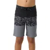 O'neill Kids' Hyperfreak Heat Block Swim Trunks In Grey