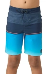 O'neill Kids' Hyperfreak Heat Block Swim Trunks In Navy