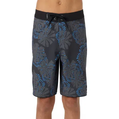 O'neill Kids' Hyperfreak Mysto Scallop Swim Trunks In Blue