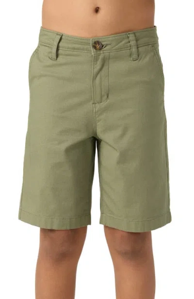 O'neill Kids' Jay Flat Front Stretch Bermuda Shorts In Sage