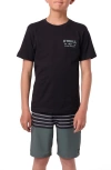O'neill Kids' Layered Up Graphic T-shirt In Black