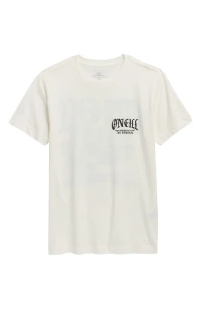 O'neill Kids' Left Side Cotton Graphic T-shirt In Animal Print