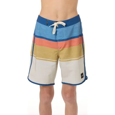 O'neill Kids' Lennox Scallop Swim Trunks In Multi
