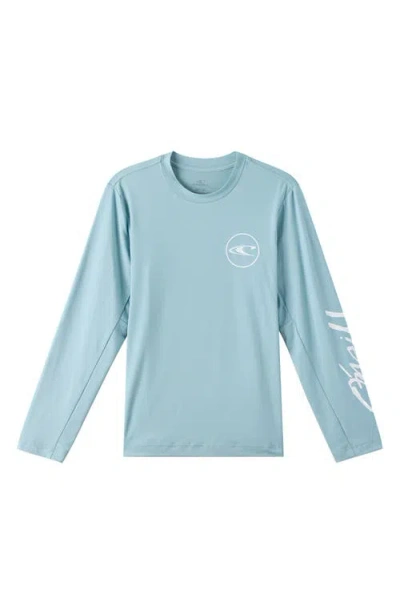O'neill Kids' Long Sleeve Rashguard In Blue