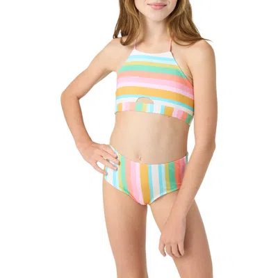 O'neill Kids' Low Tide Peekaboo Two-piece Swimsuit