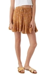 O'neill Kids' Mattie Floral Print Skirt In Brown Sugar