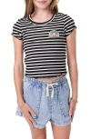 O'neill Kids' Merrit Stripe T-shirt In Black