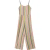 O'neill Kids' Miko Stripe Cotton Jumpsuit In Multi