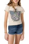 O'neill Kids' Moon Bloom Cotton Graphic T-shirt In Tapioca