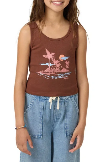 O'neill Kids' Motu Tristan Tank In Brown