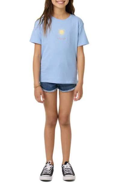 O'neill Kids' Mystic Sun Angie Graphic T-shirt In Blue