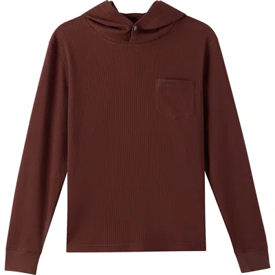 O'neill Kids' Overland Thermal Pullover Hoodie In Burgundy