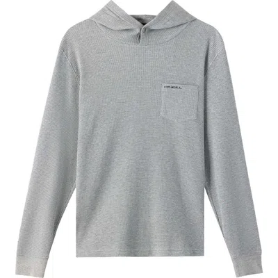 O'neill Kids' Overland Thermal Pullover Hoodie In Gray