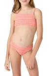 O'neill Kids' Paradise Plaid Two-piece Swimsuit
