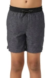 O'neill Kids' Performance Light Shorts In Heather Black
