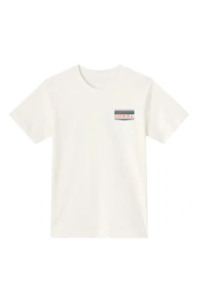 O'neill Kids' Rays Cotton Graphic T-shirt In White