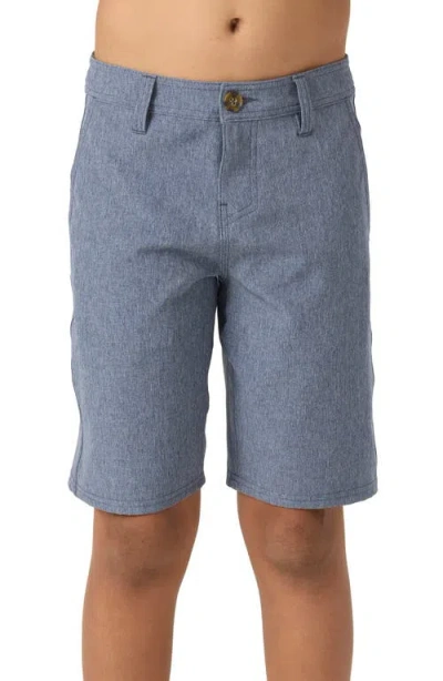 O'neill Kids' Reserve Heathered Swim Trunks In Heather Navy