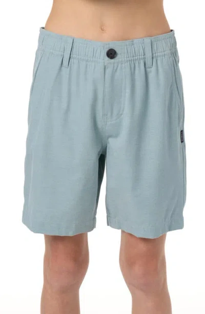O'neill Kids' Reserve Light Check Water Repellent Shorts In Blue