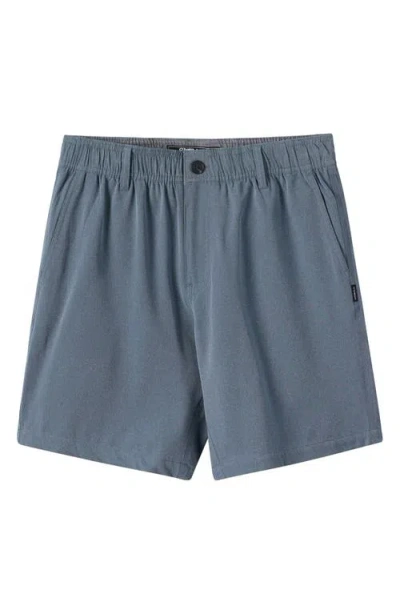 O'neill Kids' Reserve Light Check Water Repellent Shorts In Blue