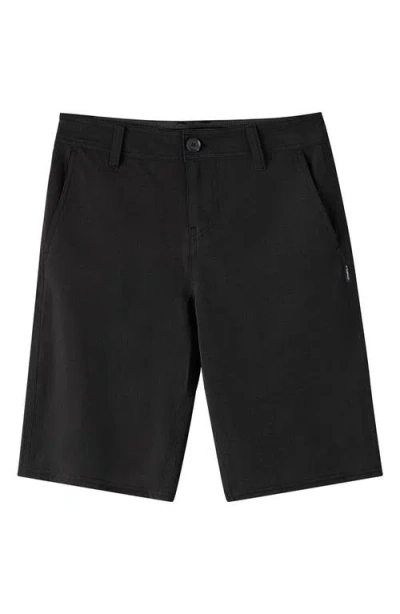 O'neill Kids' Reserve Light Water Repellent Shorts In Black