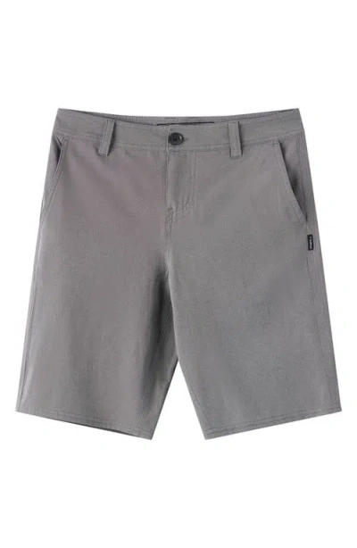 O'neill Kids' Reserve Light Water Repellent Shorts In Gray