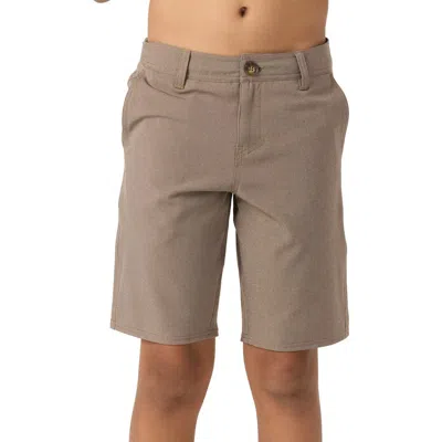 O'neill Kids' Reserve Water Repellent Shorts In Brown