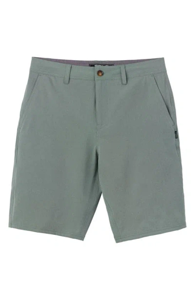 O'neill Kids' Reserve Water Repellent Shorts In Dark Olive