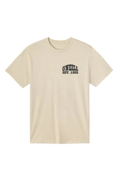 O'neill Kids' Saddle Up Cotton Graphic T-shirt In Neutral