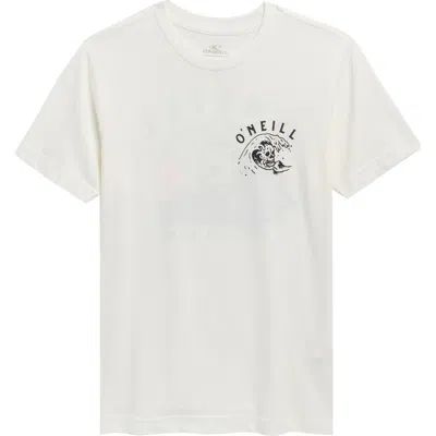 O'neill Kids' Sesh Cotton Graphic T-shirt In White