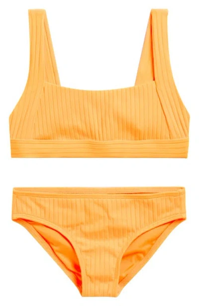 O'neill Kids' Shorebreak Two-piece Swimsuit In Orange