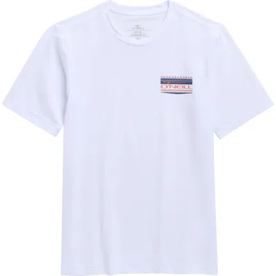 O'neill Kids' Short Sleeve Upf 50+ Rashguard In White