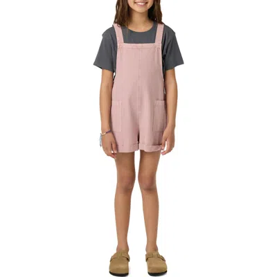 O'neill Kids' Starlette Cotton & Linen Romper In Purple