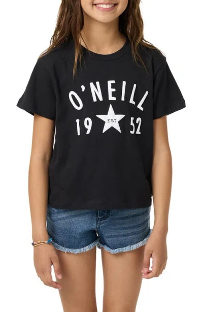O'neill Kids' Starry Willa Skimmer Graphic T-shirt In Black