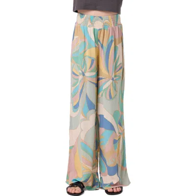 O'neill Kids' Torrie Butterfly Print Pants In Multi