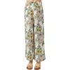 O'neill Kids' Torrie Floral Smocked Waist Pants In Winter White