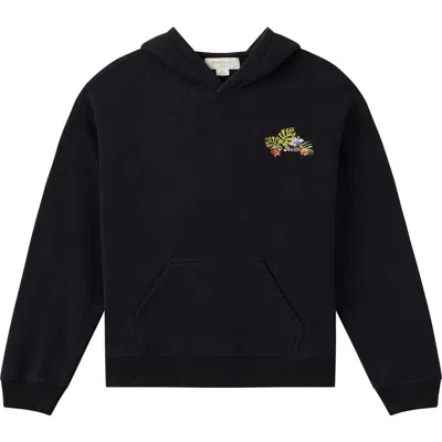 O'neill Kids' Tropic Floral Oversized Hoodie In Black