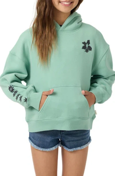 O'neill Kids' Tropic Melt Hoodie In Green